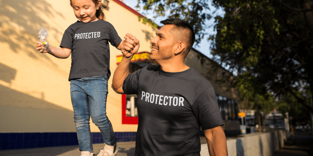 FREE PROTECTOR T-SHIRT with a minimum donation of $25/month