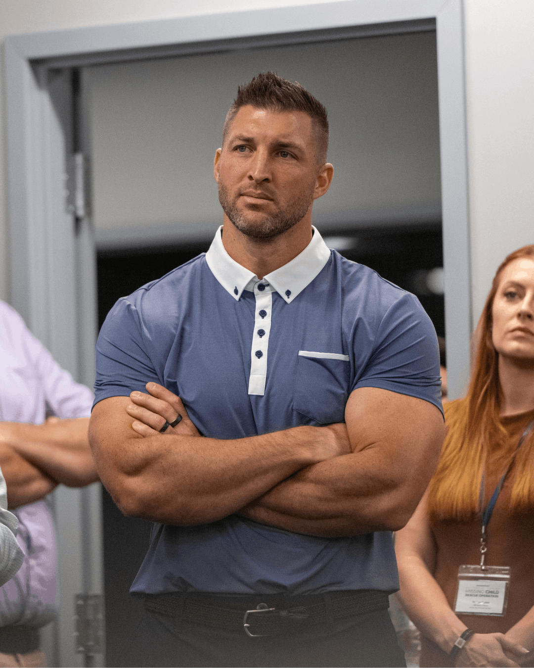 Tim Tebow at a NCPTF Missing Child Rescue Operation