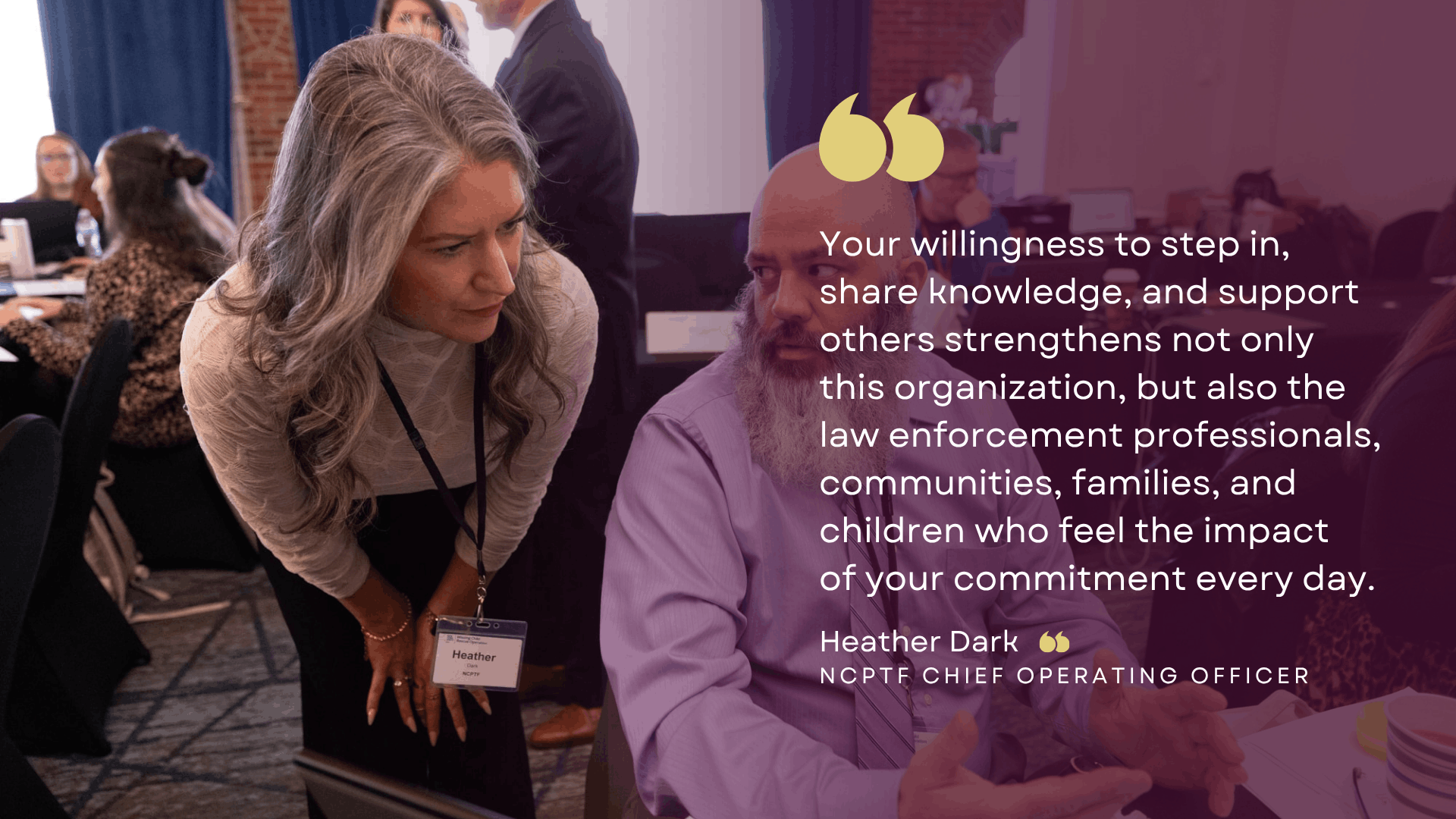 NCPTF World Changers 2025: Heather Dark